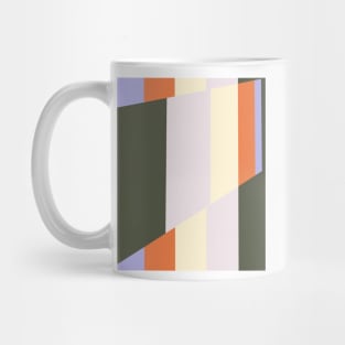 Harvest Edge, colorful stripes pattern with crisp edges in harvest hues Mug